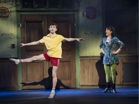 Nolan Fahey and Caitriona Murphy in Billy Elliot, playing at the Arts Club in Vancouver.