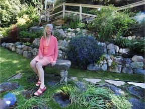 Trudy Rey in her garden