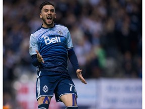 Pedro Morales celebrates scoring on a penalty kick in a March 26 match in Vancouver. The Chilean has answered his critics this season and in different ways than we might have expected.