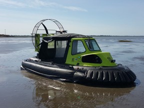 Vancouver International Airport has started using a small hovercraft to scare snow geese away from the foreshore marshes and reduce the potential for strikes with aircraft.