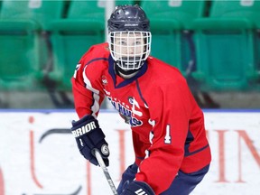 The Vancouver Giants picked Bowen Byram third overall in Thursday’s WHL bantam draft.