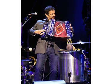 Paul Simon performs at the Queen Elizabeth Theatre on Thursday, May 26.