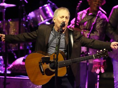 Paul Simon performs at the Queen Elizabeth Theatre on Thursday, May 26.