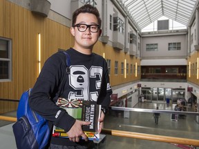 Huichen Lee, now president of Kwantlen's Chinese Students-Scholars Association, arrived in Canada as a Grade 10 student and attended North Vancouver's Bodwell High School, an international boarding school. He lived in dorms for a year before his parents followed him.