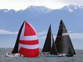 Sailors had good conditions at this year's Swiftsure yacht race. May 2016.