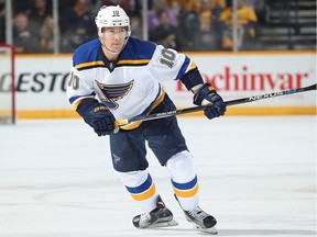 St. Louis Blues forward Scottie Upshall is distressed by the fires consuming his hometown. 'Just worried about the safety of friends and family, more so at the time my nieces, who were still in Fort McMurray while my brother and his fiancé are here watching us play,’ he said Wednesday.