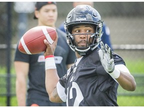 Quarterback Keith Price is one of four former Washington Huskies attending the B.C. Lions training camp in Kamloops.