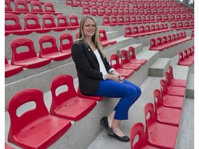 Kaila Holtz, pictured at Softball City, was a pitcher for Team Canada's softball team. She is now a intern doctor at UBC, and will be on-hand to provide medical aid at the upcoming women's worlds taking place in Surrey.