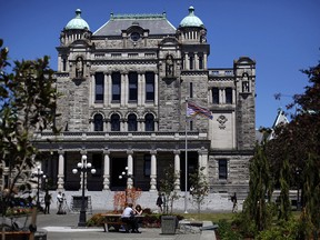 A human rights complaint has been filed on behalf of a mother whose maternity and parental benefits were clawed back by the British Columbia government. The B.C. Legislative Building is shown in Victoria. THE CANADIAN PRESS