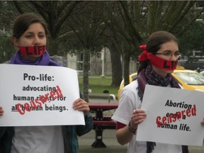 The B.C. Appeals Court ruled the Charter does not protect freedom of expression on the University of Victoria campus, effectively sanctioning discriminatory actions taken against a pro-life group.  [PNG Merlin Archive]