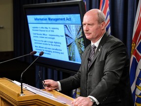 "It's the first time any jurisdiction in the country, I'm aware of, has endeavoured to codify the obligation to keep these records," said B.C. Finance Minister Mike de Jong.