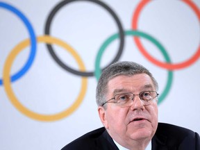 International Olympic Committee IOC President Thomas Bach, pictured in March, made all the right noises Wednesday, admitting that doping had reached 'unprecedented levels of criminality.' He warned that lifelong bans could be imposed for doped athletes, even entire national teams. But who really thinks that's going to happen?