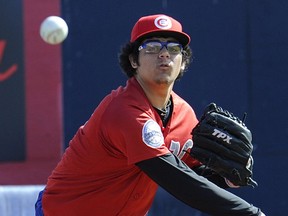 A young Roberto Osuna made his way to the Toronto Blue Jays via a minor-league route that saw him in a Vancouver Canadian uniform in 2012.