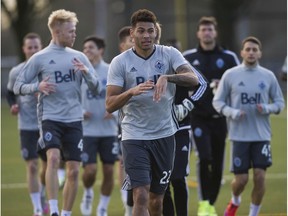 Vancouver Whitecaps defender Christian Dean, shown in the pre-season, suffered another injury Wednesday.