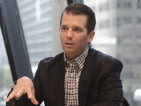 Donald Trump Jr. was in Vancouver to check progress on the Trump International Hotel and Tower.