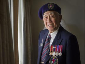 Neill Chan at his home in Vancouver. The British Empire reached out to Chinese Canadians, many from B.C.,  to act as special operations forces behind enemy lines in Southeast Asia during World War II. Their story,  which has seldom been told, will be brought to life with an exhibit at the Chinese Canadian Military Museum in Vancouver on May 14. Chan served in the force then worked and lived in Vancouver.