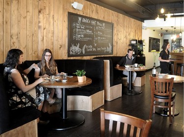 Diners at Zend Conscious Lounge, which ploughs profits back into community and charities.