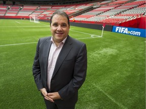 Vancouver’s Victor Montagliani, president of the Canadian Soccer Association, pictured during the 2015 FIFA Women’s World Cup at B.C. Place Stadium. He was named elected president of CONCACAF on Thursday, May 12, 2016.