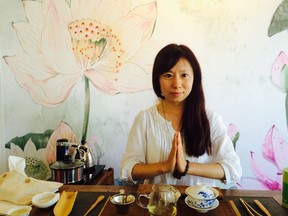 Fragrant Wood Gallery and Teahouse tea master Lillian Li at her shop in Vancouver.