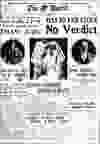 April 11, 1907 front page of the Vancouver World as the masses await the verdict in the murder trial of Henry Thaw.