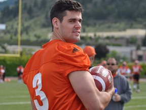 B.C. Lions kicker Richie Leone, shown at the CFL team’s training camp in Kamloops, feels more confident with a season in the league under his belt.