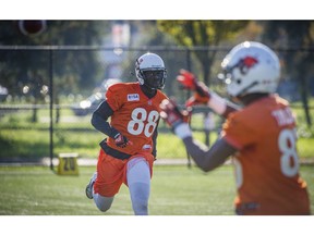Geraldo Boldewijn is hoping to shake an injury and suit up Friday night at B.C. Place to prove he has the right stuff to fill the Lions' X position on offence.