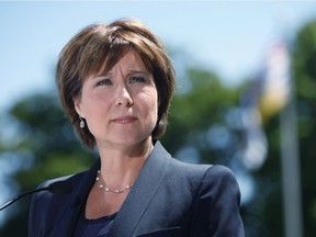 B.C. Premier Christy Clark apologized Thursday for missing Monday's vote on protections for transgender people.