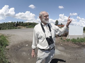 David Hancock outside Westcoast Instant Lawns turf farm in Delta. 'I find the issuance of a kill permit to be an obscene way of handling an obvious turf-farm, self-induced problem,' he says of the business being able to shoot nuisance gulls.