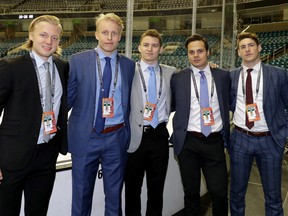 Top Prospects Alexander Nylander, Patrik Laine, Matthew Tkachuk, Auston Matthews and Pierre-Luc Dubois.