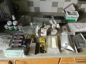 File: Drugs Seized in fentanyl lab test positive for W-18.