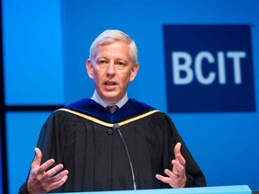 Dominic Barton, global managing director of management consulting firm McKinsey & Co. and recipient of an honorary doctorate of technology at the British Columbia Institute of Technology’s 2016 recent convocation ceremony.