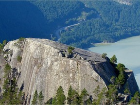 A BASE jumper has died after his chute failed to open until moments before impact after a leap from Squamish's Stawamus Chief cliff.