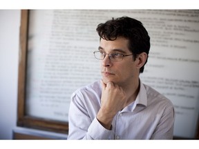Writer Steven Galloway pictured at the University of British Columbia in Vancouver.