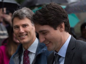 Vancouver Mayor Gregor Robertson (left) has largely been in lockstep with Prime Minister Justin Trudeau since the latter won election last fall, but now Robertson is ramping up pressure on the prime minister to oppose Kinder Morgan’s planned $6.8-billion pipeline project to the West Coast.