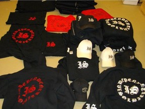 IS clothing seized by police last year in Kelowna