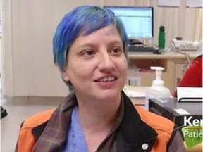 Kerri O'Keefe, an emergency dept. care aide who died from an overdose of medicines she stole from Vancouver General Hospital where she worked.