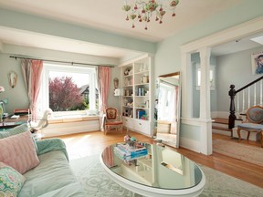 Living room of the Edwardian-era house in Vancouver’s Mount Pleasant neighbourhood, once owned by Vancouver Sun reporter Kim Pemberton.