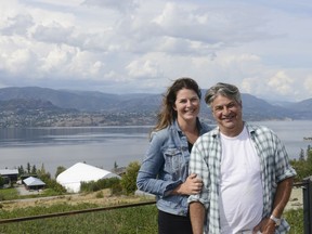Elizabeth Blau and Kim Canteenwalla in the Okanagan visiting producers. The Las Vegas power couple will be overseeing food and beverage at Parq Vancouver development.