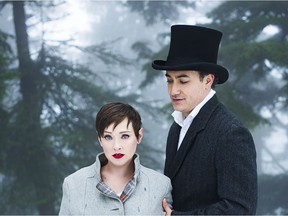 Meg Roe and Alessandro Juliani in Onegin, a music adaptation of the Alexander Puskin novel Eugene Onegin at the Arts Club.