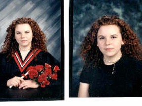 Graduating photos of Olimpia Mikszan, 18, who has been missing since June 21, 1996 from her home in Abbotsford.