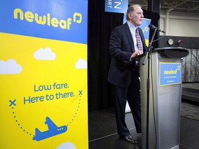 Discount airfare ticket seller NewLeaf Travel is back in business five months after it abruptly shut down to await a federal regulatory ruling.