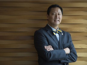 Dr. Santa Ono poses for a portrait following an event at the University of British Columbia in Vancouver, B.C., Friday, June, 13, 2016. Dr. Ono was named the university's 15th President and Vice Chancellor.T