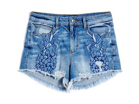Pineapple 1981 shorts, $79 at Guess, shop.guess.ca. For Rebecca Tay's Five 5 on June 25. [PNG Merlin Archive]