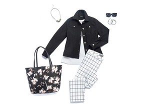 Playing with prints is a breeze thanks to a black-and-white palette.