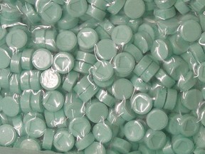 Ecstasy tablets.