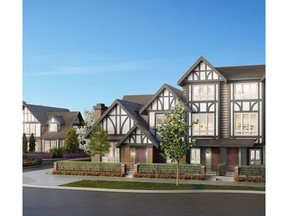 An artist's rendering of Kingsley Estates, a townhouse complex in Richmond that attracted more than 80 campers three weeks before the pre-sales were set to begin.