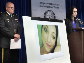 IHIT Staff Sgt. Jennifer Pound and Mission RCMP Insp. Ted De Jager announce that Matthew Joseph Pernosky, the victim's half-brother, has been charged with second-degree murder and indignity to a body in the 2013 homicide of Rachel Pernosky, in Surrey, on June 27, 2016.