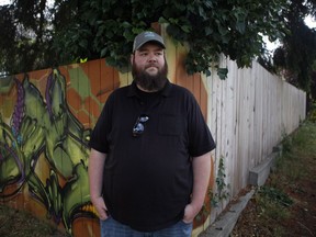 Internet Cannabis Dispensary CEO Travis Lane, a small-scale marijuana grower, poses for photos in Victoria, B.C., Friday, June 10, 2016.