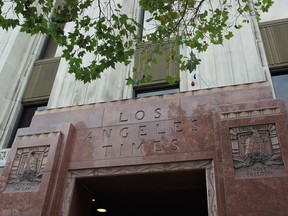 The Los Angeles Times building in downtown L.A.