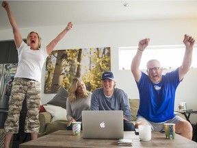 UBC Thunderbirds pitcher Curtis Taylor celebrates with his family in Port Coquitlam after being drafted by the Arizona Diamondbacks on June 10, 2016. [PNG Merlin Archive]